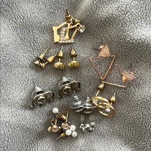 Mixed Metal Earring Set